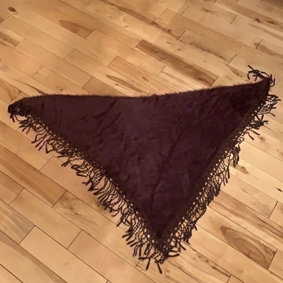 Angora eyelash Shawl Head Scarf Wrap piano Shawl Fringes - Picture 4 of 15